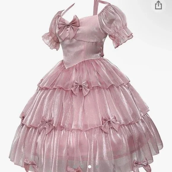 Pink frilly princess dress - Picture 2 of 4
